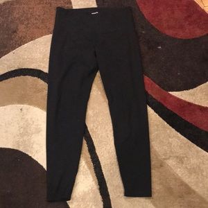 High waisted black workout leggings